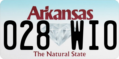 AR license plate 028WIO