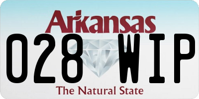 AR license plate 028WIP