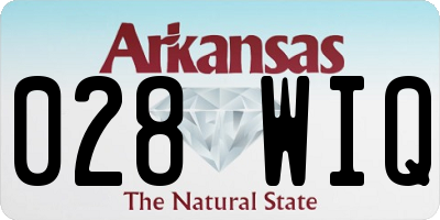 AR license plate 028WIQ