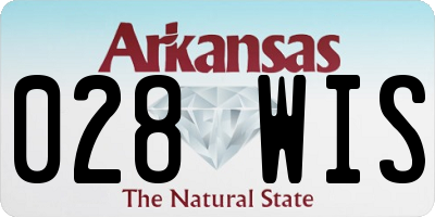 AR license plate 028WIS