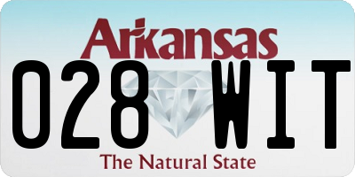 AR license plate 028WIT