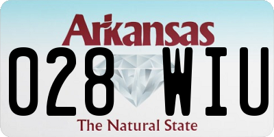 AR license plate 028WIU