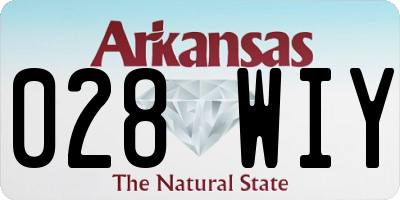 AR license plate 028WIY