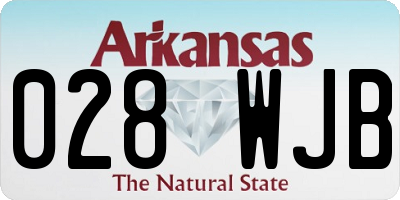 AR license plate 028WJB