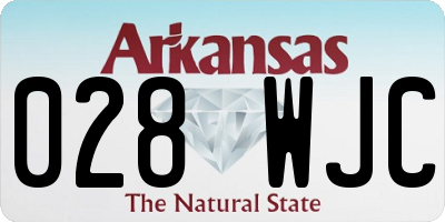 AR license plate 028WJC