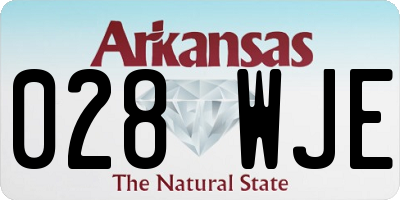 AR license plate 028WJE