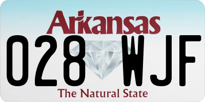 AR license plate 028WJF