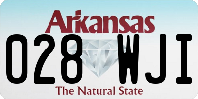 AR license plate 028WJI