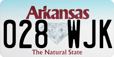 AR license plate 028WJK