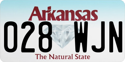 AR license plate 028WJN