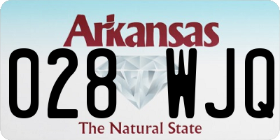 AR license plate 028WJQ