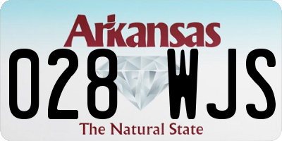 AR license plate 028WJS