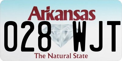 AR license plate 028WJT