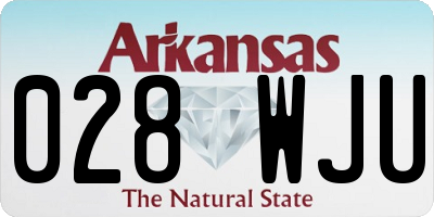 AR license plate 028WJU
