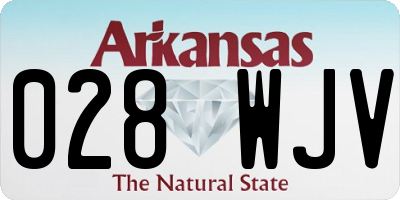 AR license plate 028WJV