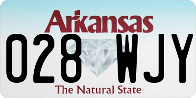 AR license plate 028WJY