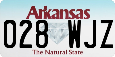 AR license plate 028WJZ