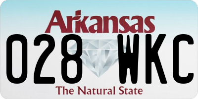 AR license plate 028WKC