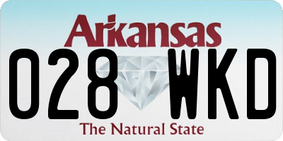 AR license plate 028WKD