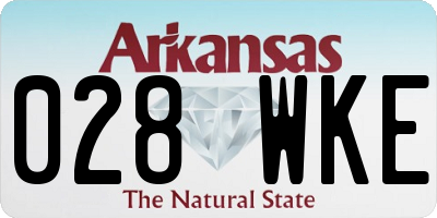 AR license plate 028WKE