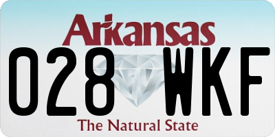AR license plate 028WKF