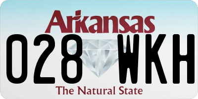 AR license plate 028WKH