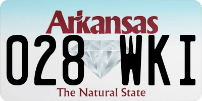AR license plate 028WKI