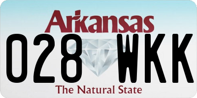 AR license plate 028WKK