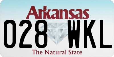AR license plate 028WKL