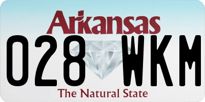 AR license plate 028WKM