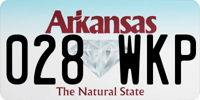 AR license plate 028WKP