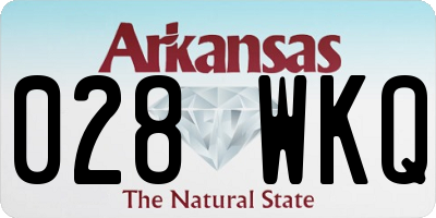 AR license plate 028WKQ