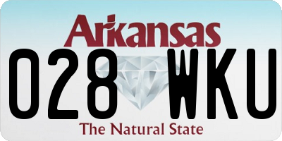 AR license plate 028WKU