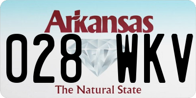 AR license plate 028WKV