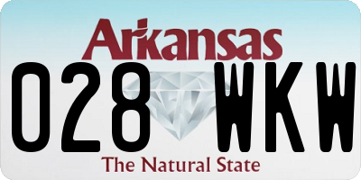 AR license plate 028WKW