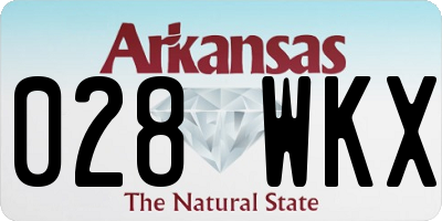 AR license plate 028WKX