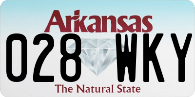 AR license plate 028WKY