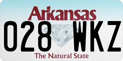 AR license plate 028WKZ