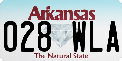 AR license plate 028WLA