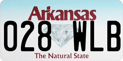 AR license plate 028WLB