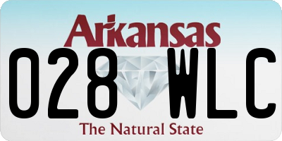 AR license plate 028WLC