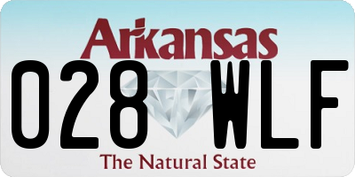 AR license plate 028WLF