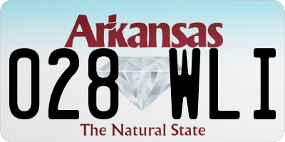 AR license plate 028WLI