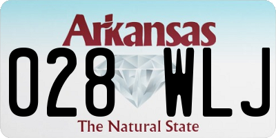 AR license plate 028WLJ