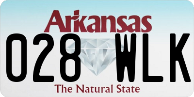 AR license plate 028WLK
