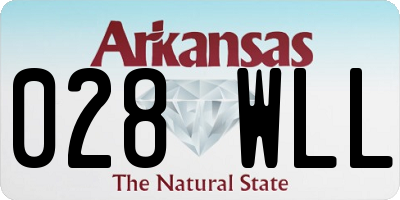 AR license plate 028WLL