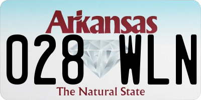 AR license plate 028WLN
