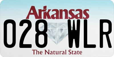 AR license plate 028WLR