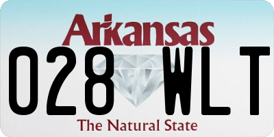 AR license plate 028WLT