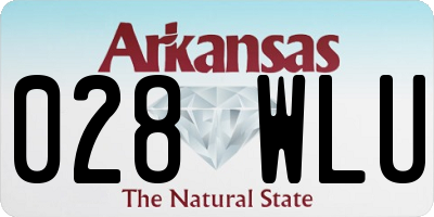 AR license plate 028WLU